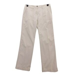 Chico's Platinum Pinnacle Pants Women 1.5 L Beige Straight Leg Zipper Pockets